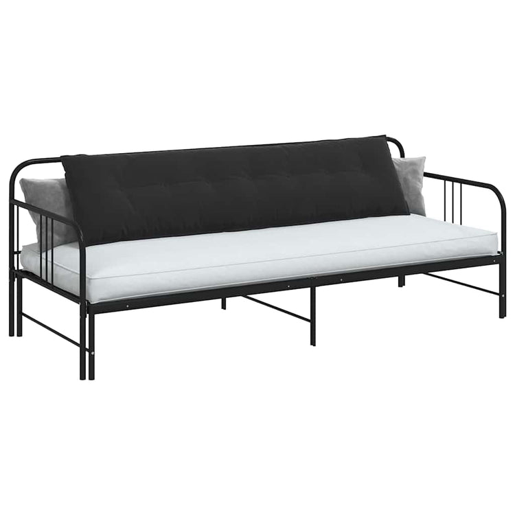 Vidaxx Rückenkissen schwarz 200 x 50 cm Cordstoff