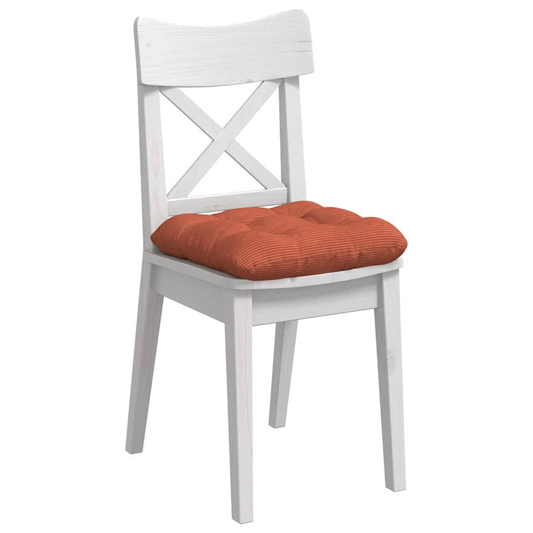 VidaXL Sitzkissen 4 Stück rot-orange 40 x 40 cm Baumwollstoff