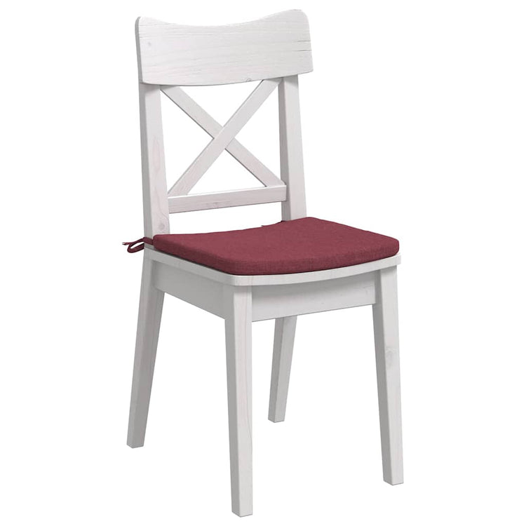 VidaXL Sitzkissen 4 Stück weinrot 40 x 40 x 3 cm Stoff
