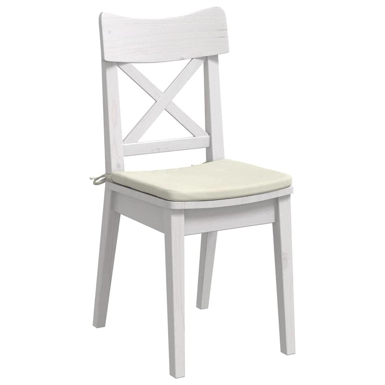 Vidaxx Sitzkissen 4 Stück Creme 40 x 40 x 3 cm Samt