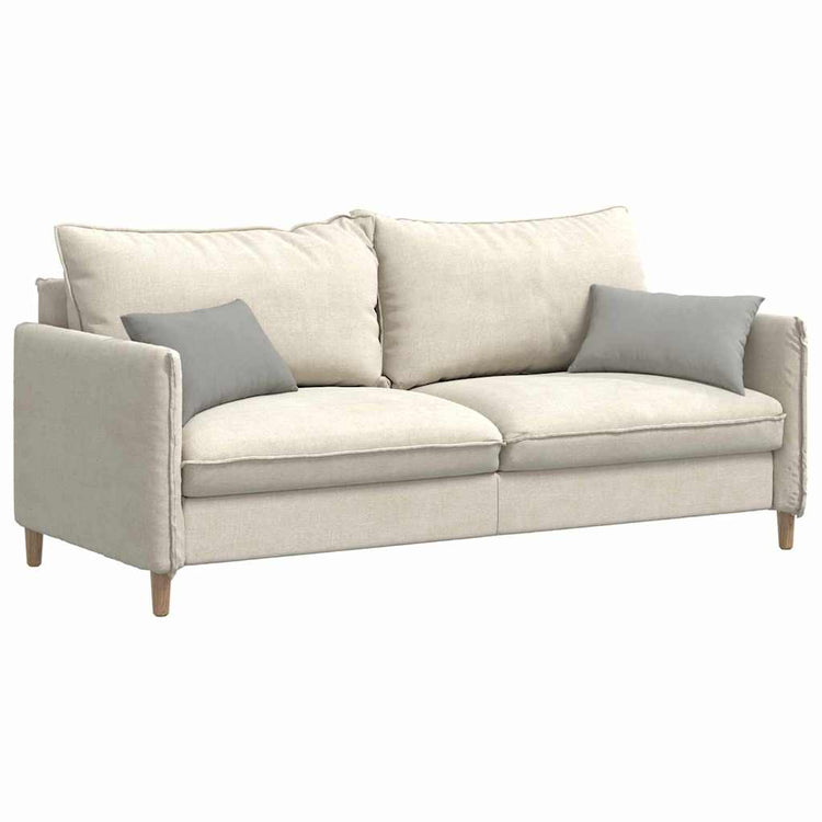 VidaXL Sofakissen 2 Stück hellgrau 50 x 30 cm Stoff