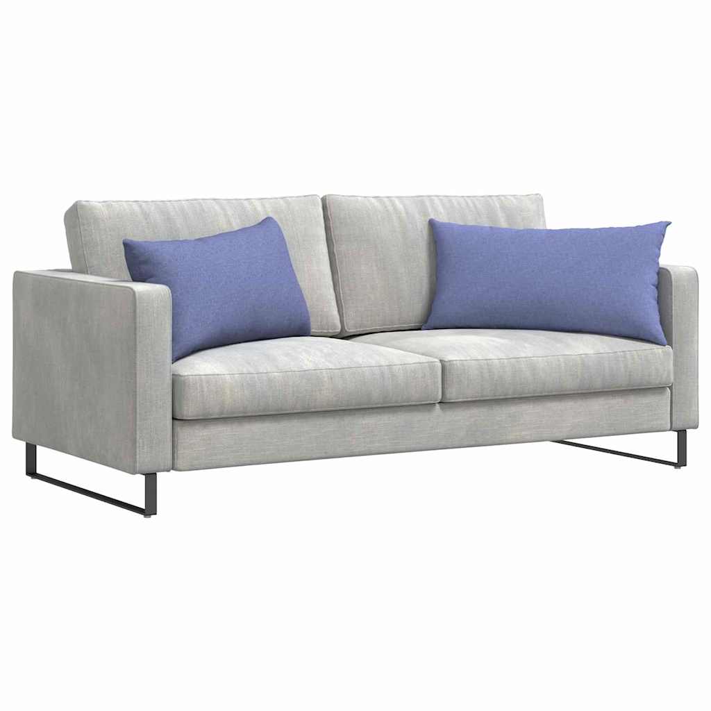 VidaXL Sofakissen 2 Stk. Jeansblau 80 x 40 cm Stoff