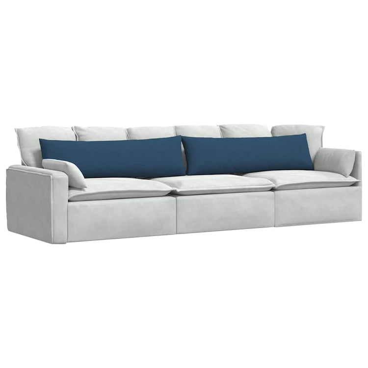 VidaXL Sofakissen 2 Stück blau 145 x 40 cm Stoff