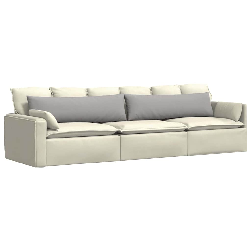 VidaXL Sofakissen 2 Stk. Wolkengrau 145 x 40 cm Stoff