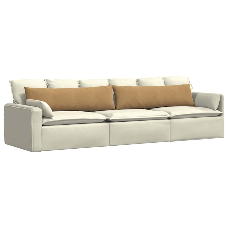 VidaXL Sofakissen 2 Stück braun 145 x 40 cm Cordstoff