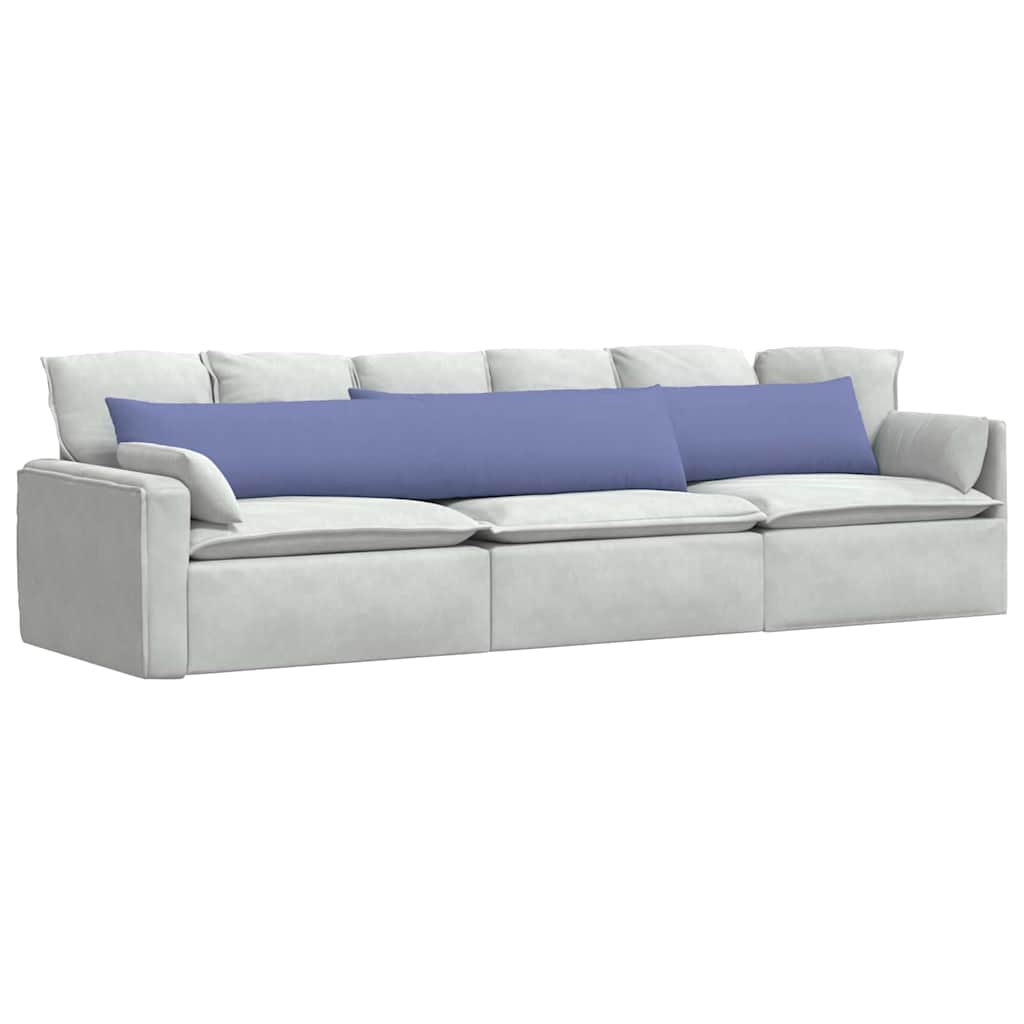 VidaXL Sofakissen 2 Stk. Jeansblau 200 x 40 cm Stoff