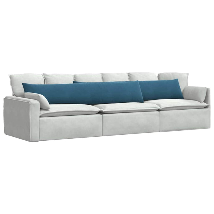 VidaXL Sofakissen 2 Stück blau 200 x 40 cm Cordstoff