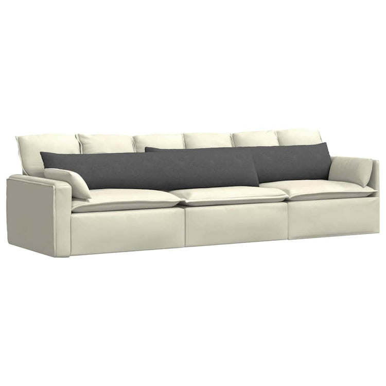 VidaXL Sofakissen 2 Stück dunkelgrau 200 x 40 cm Cordstoff