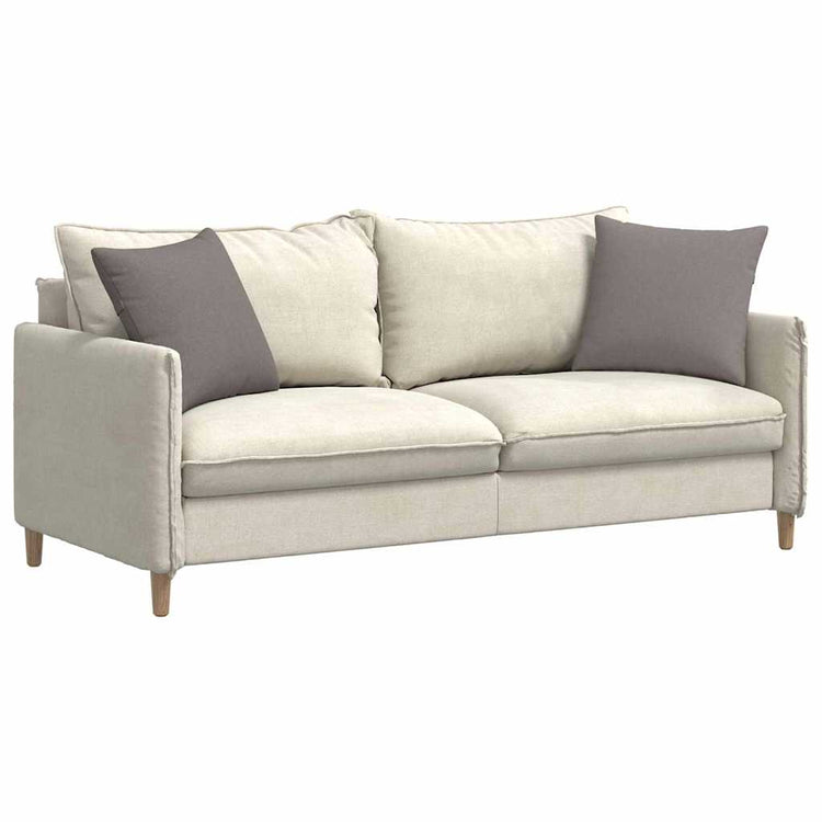 VidaXL Sofakissen 2 Stück Taupe 45 x 45 cm Stoff