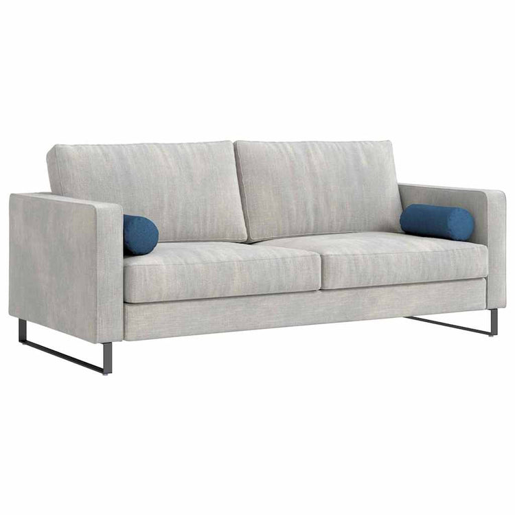 VidaXL Nackenkissen 2 Stück blau ø 15 x 40 cm Stoff