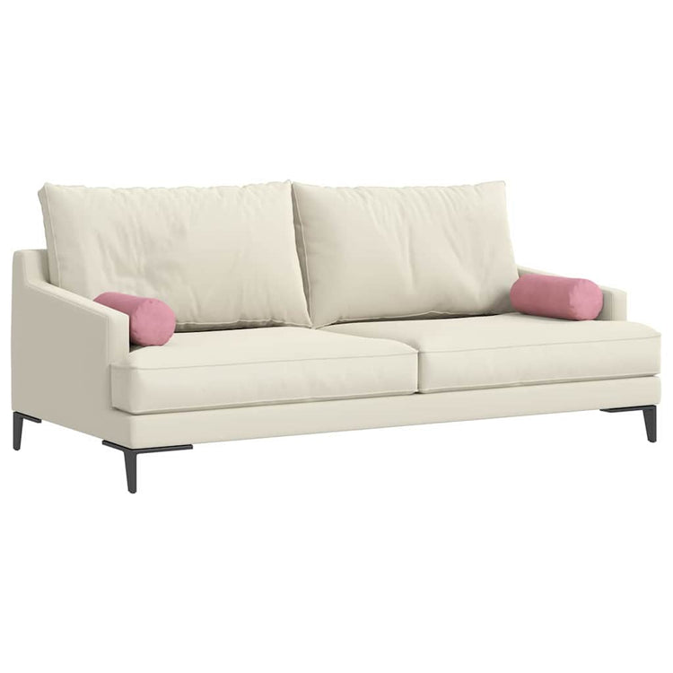 VidaXL Nackenkissen 2 Stück rosa ø 15 x 40 cm Kordelstoff