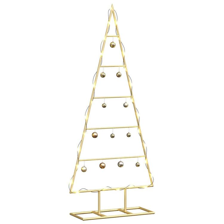 Vidaxx Metall-Weihnachtsbaum mit Standard-Gold 90 cm pulverbeschichtetem Stahl