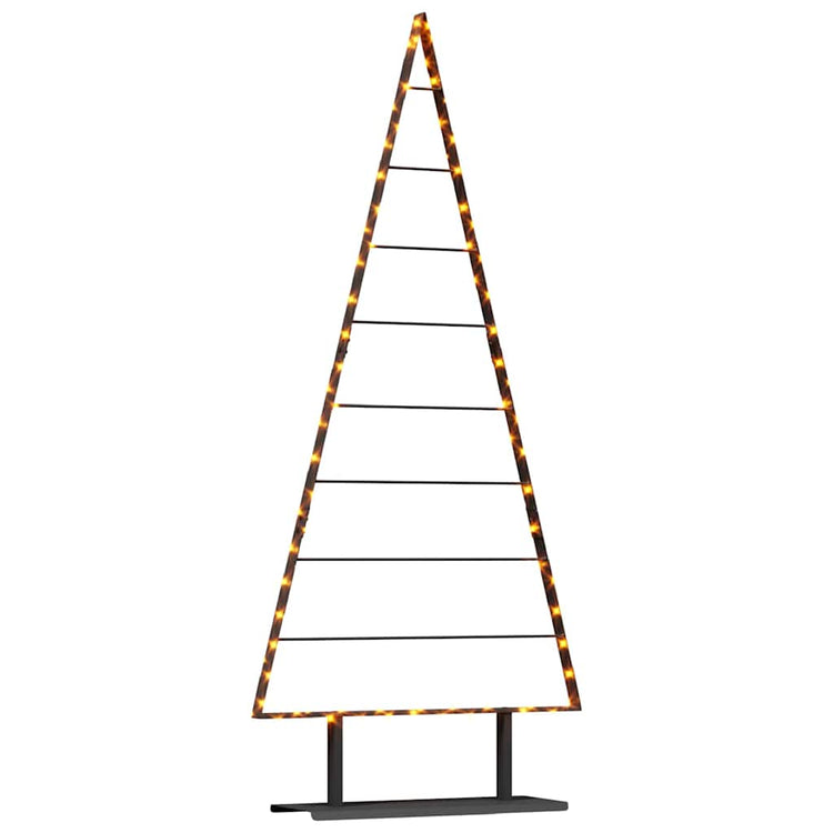 VidaXL-Metall-Weihnachtsbaum mit standardmäßigem schwarzem 180-cm-Stahl
