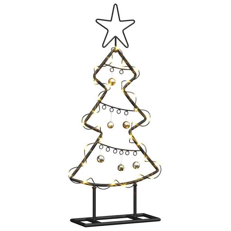VidaXL Metall-Weihnachtsbaum mit standardmäßigem schwarzem 60-cm-Stahl