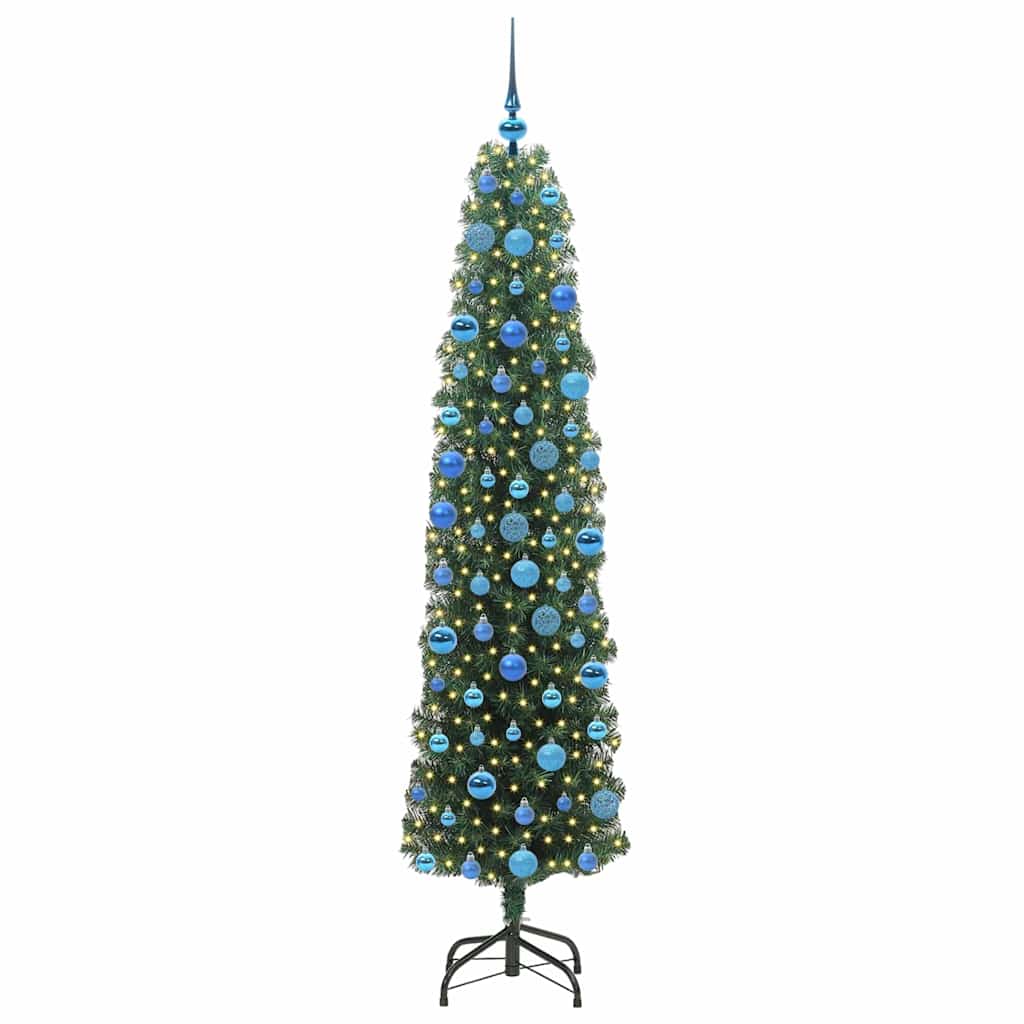 Vidaxx künstlicher Weihnachtsbaum grün 180 cm PVC und Stahl und Kunststoff