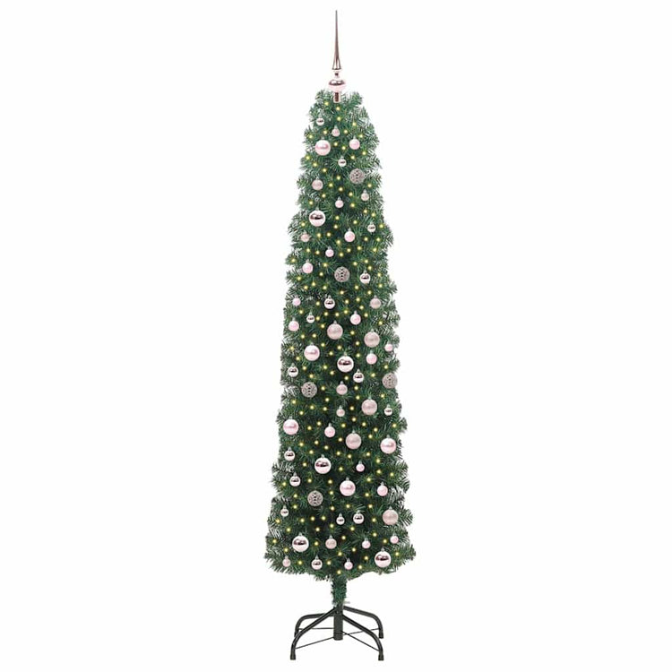 Vidaxx künstlicher Weihnachtsbaum grün 210 cm PVC und Stahl und Kunststoff
