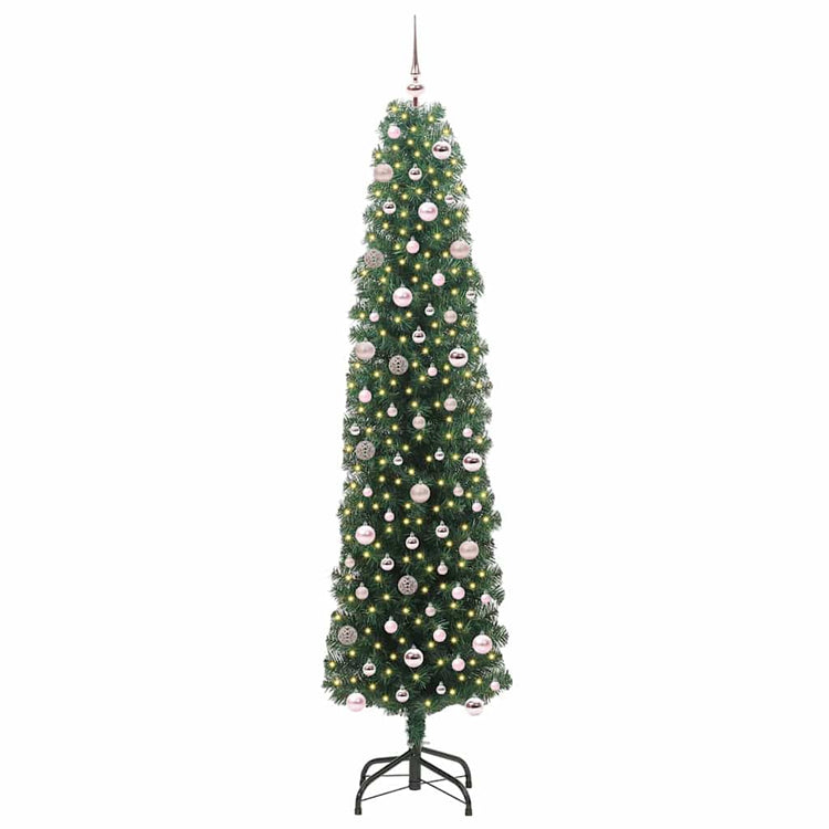 Vidaxx künstlicher Weihnachtsbaum grün 240 cm PVC und Stahl und Kunststoff