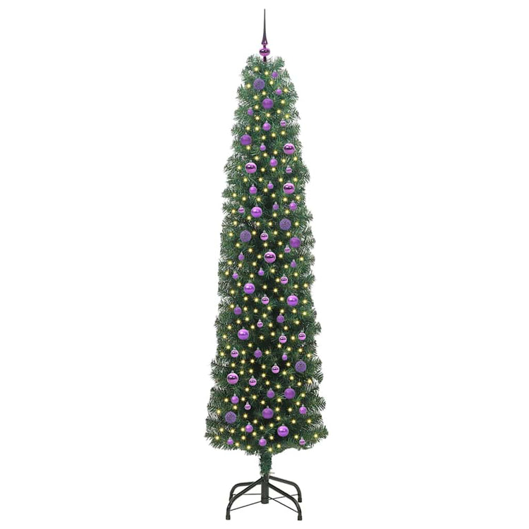 Vidaxx künstlicher Weihnachtsbaum grün 240 cm PVC und Stahl und Kunststoff