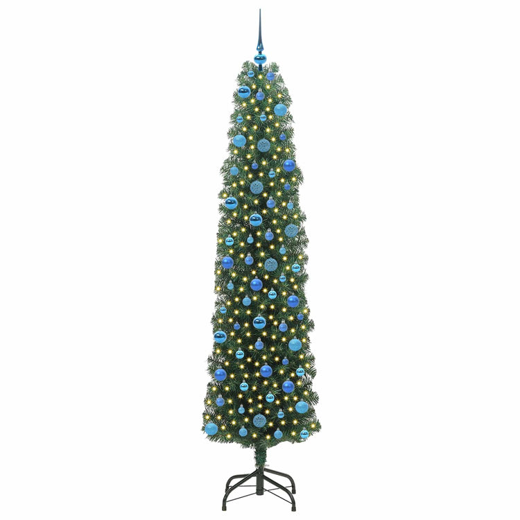 Vidaxx künstlicher Weihnachtsbaum grün 240 cm PVC und Stahl und Kunststoff