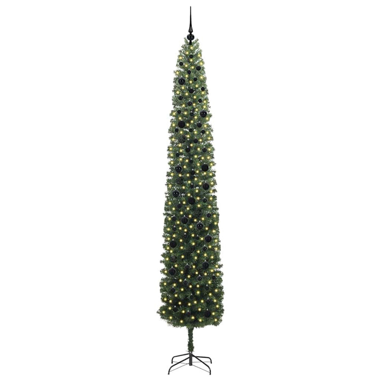 Vidaxx künstlicher Weihnachtsbaum grün 270 cm PVC und Stahl und Kunststoff