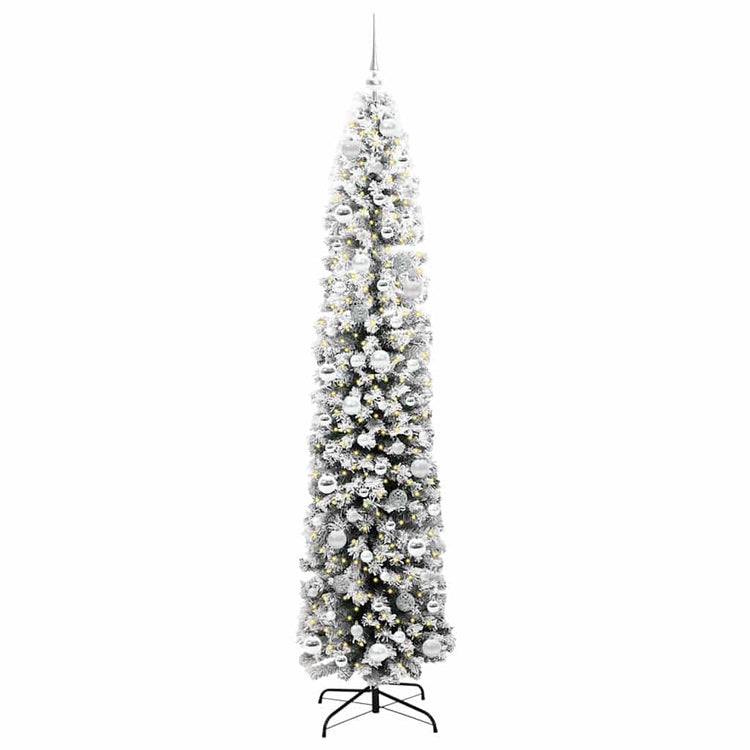 Vidaxx künstlicher Weihnachtsbaum grün 210 cm PVC und Stahl und Kunststoff