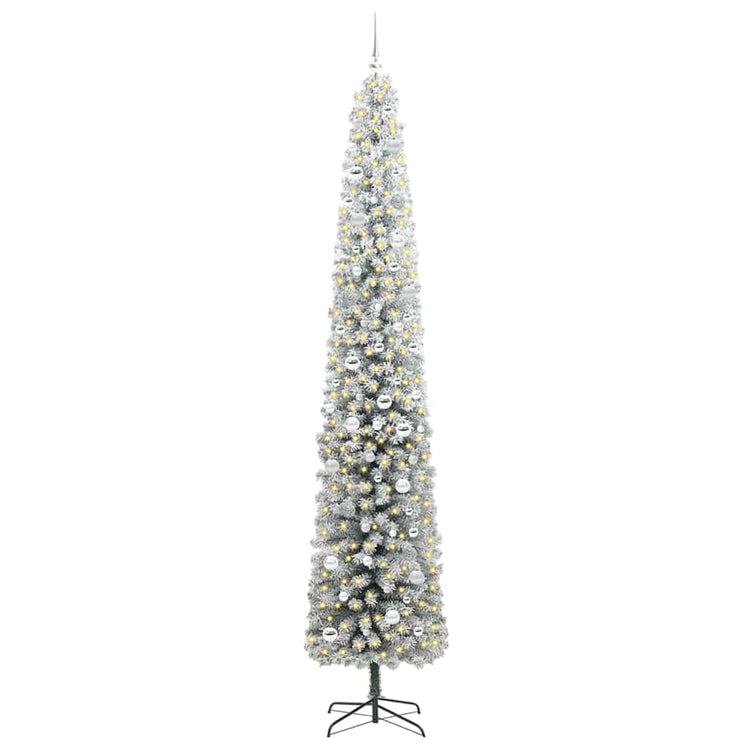 Vidaxx künstlicher Weihnachtsbaum grün 270 cm PVC und Stahl und Kunststoff