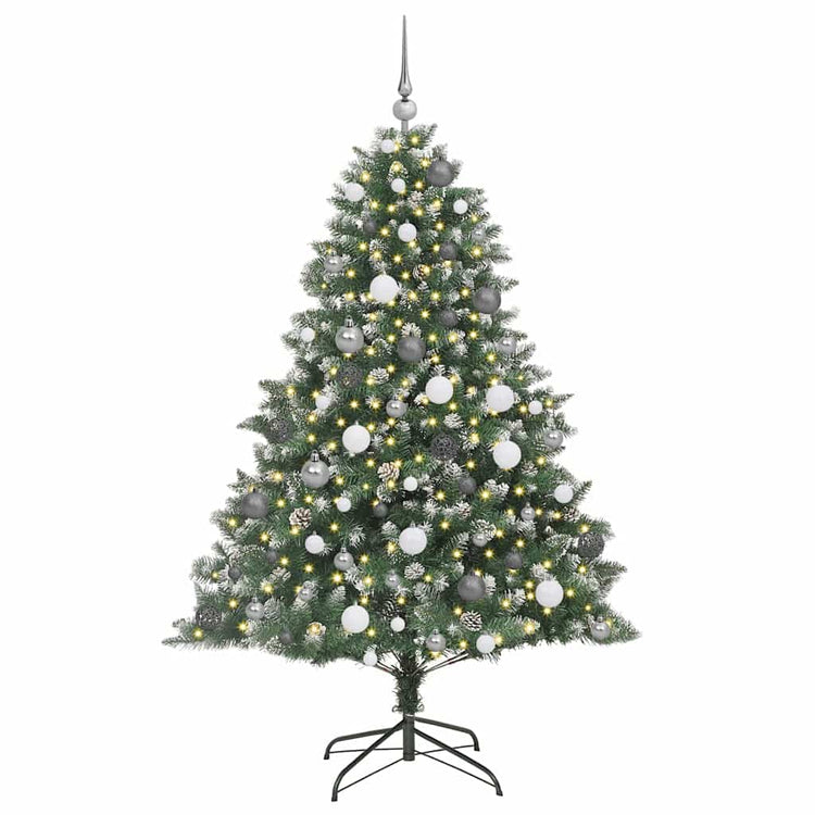 Künstlicher Weihnachtsbaum von Vidaxx mit 300 LEDs, grün, 180 cm, PVC und Kunststoff und Stahl