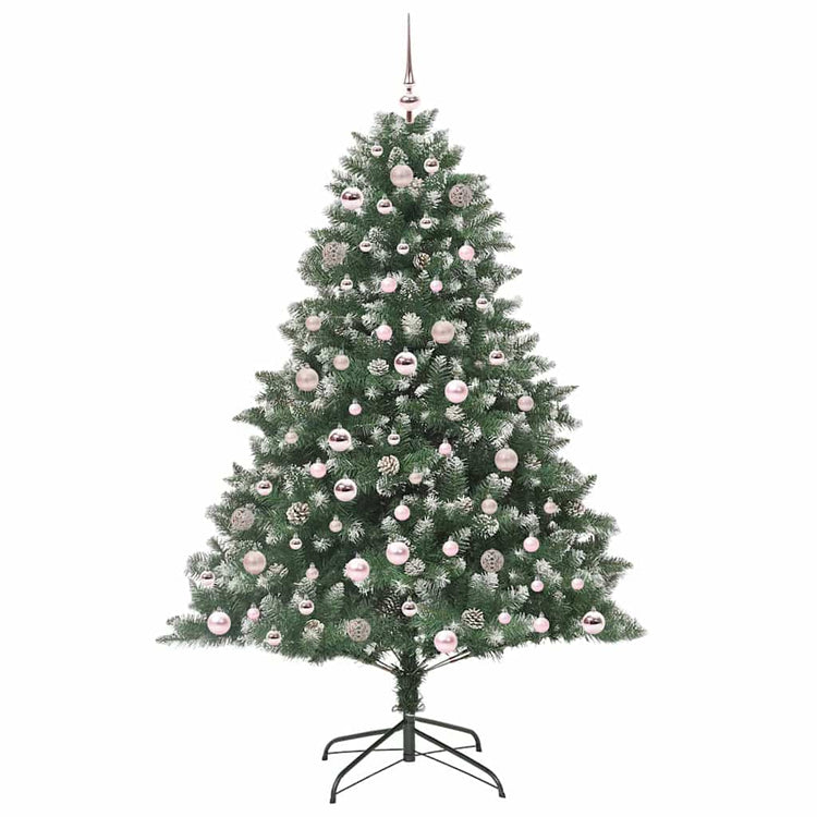 Künstlicher Weihnachtsbaum von Vidaxx mit 300 LEDs, grün, 180 cm, PVC und Kunststoff und Stahl