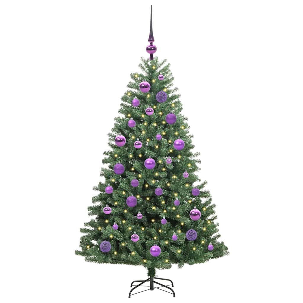 Vidaxx künstlicher klappbarer Weihnachtsbaum grün 120 cm PVC und Metall