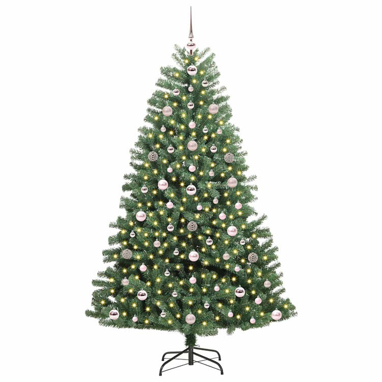 Vidaxx künstlicher klappbarer Weihnachtsbaum grün 180 cm PVC und Metall