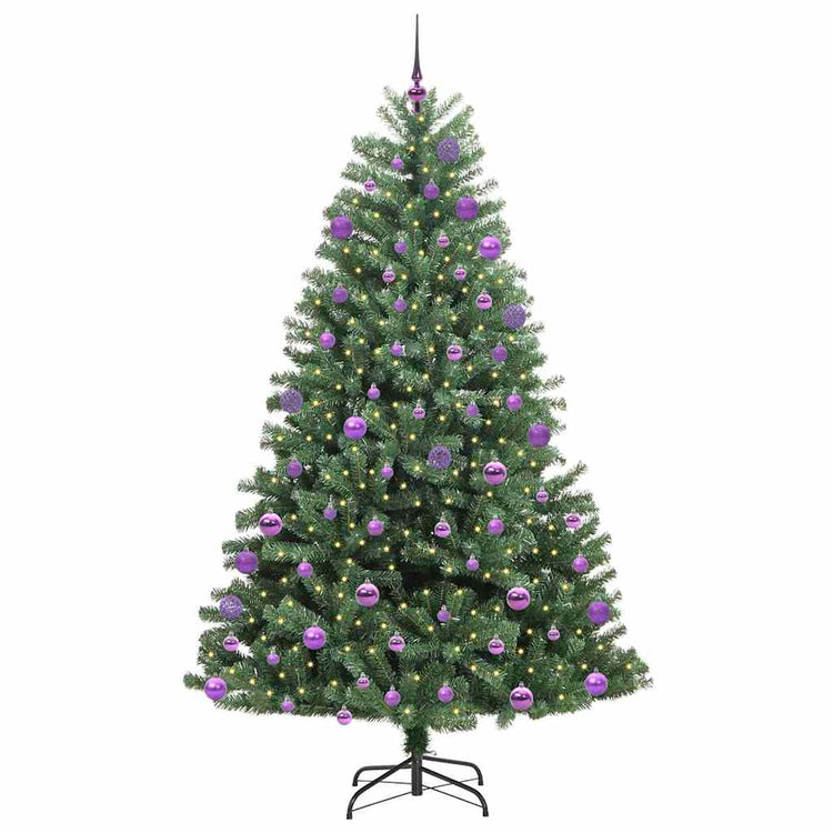 Vidaxx künstlicher klappbarer Weihnachtsbaum grün 180 cm PVC und Metall