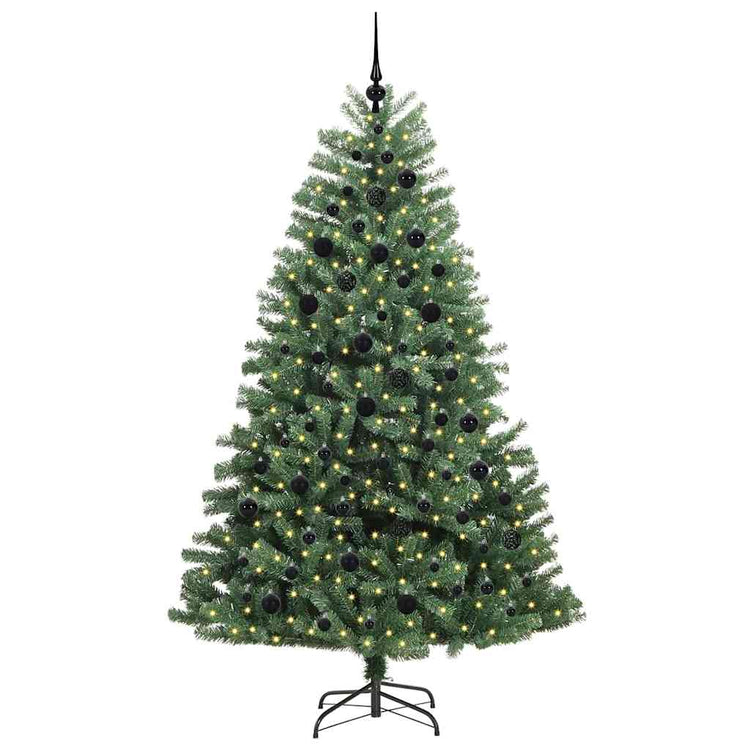 Vidaxx künstlicher klappbarer Weihnachtsbaum grün 210 cm PVC und Metall