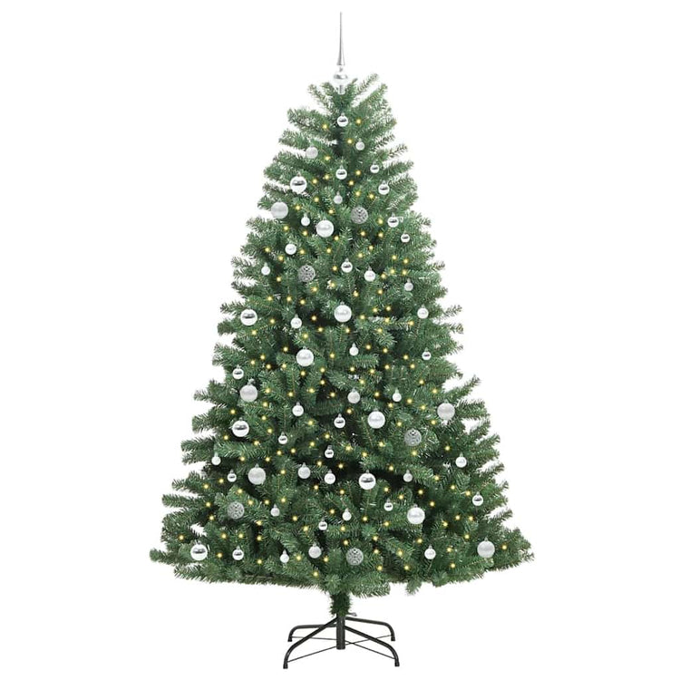 Vidaxx künstlicher klappbarer Weihnachtsbaum grün 210 cm PVC und Metall