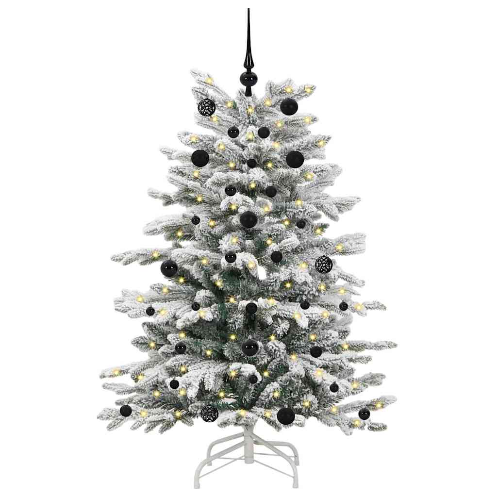Vidaxx künstlicher klappbarer Weihnachtsbaum weiß 150 cm PE und PVC