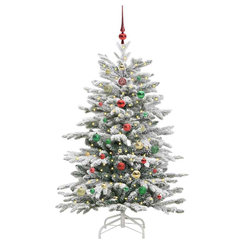 Vidaxx künstlicher klappbarer Weihnachtsbaum weiß 150 cm PE und PVC