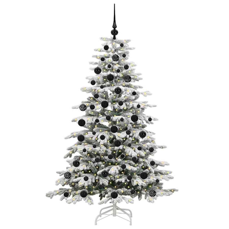 Vidaxx künstlicher klappbarer Weihnachtsbaum weiß 180 cm PE und PVC
