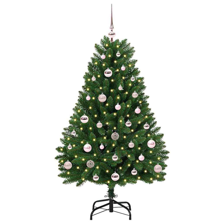 Vidaxx künstlicher Weihnachtsbaum mit 150 LED grün, 120 cm PVC und Metall