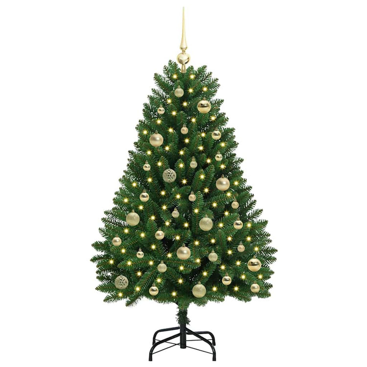 Vidaxx künstlicher Weihnachtsbaum mit 150 LED grün, 120 cm PVC und Metall
