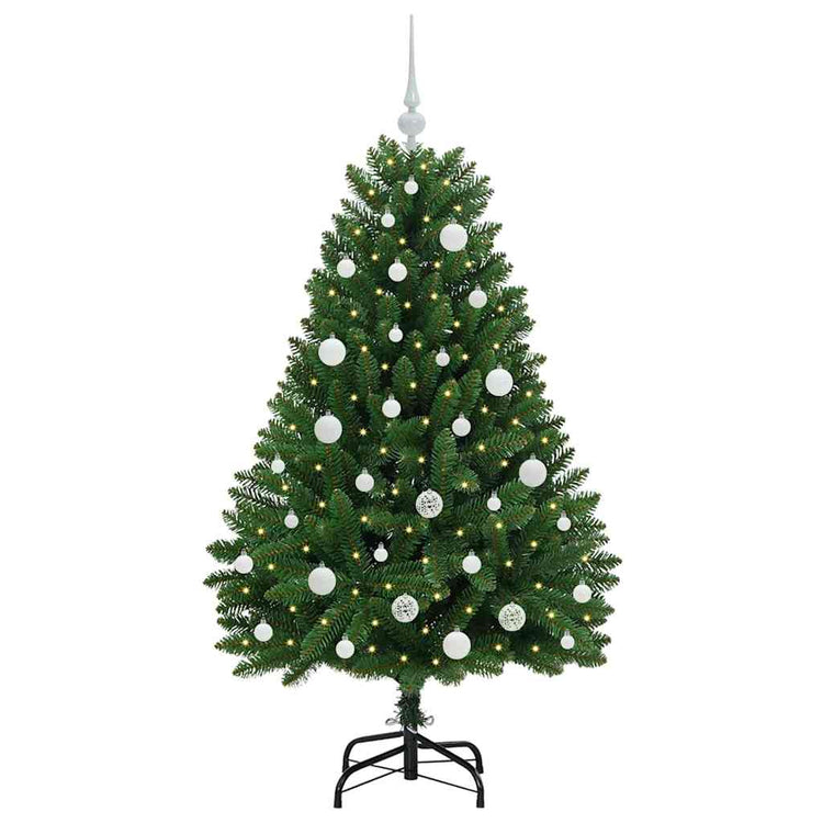 Vidaxx künstlicher Weihnachtsbaum mit 150 LED grün, 150 cm PVC und Metall