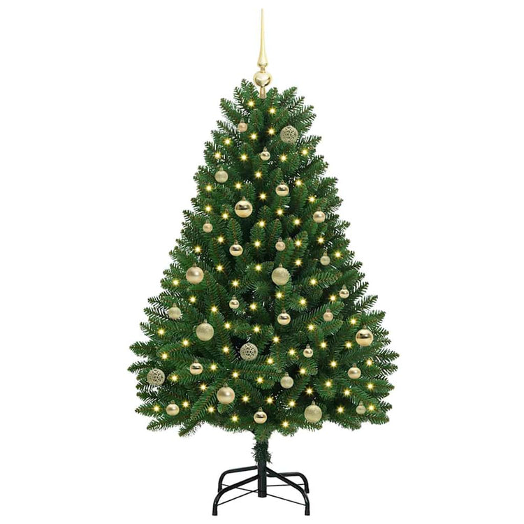 Vidaxx künstlicher Weihnachtsbaum mit 150 LED grün, 150 cm PVC und Metall