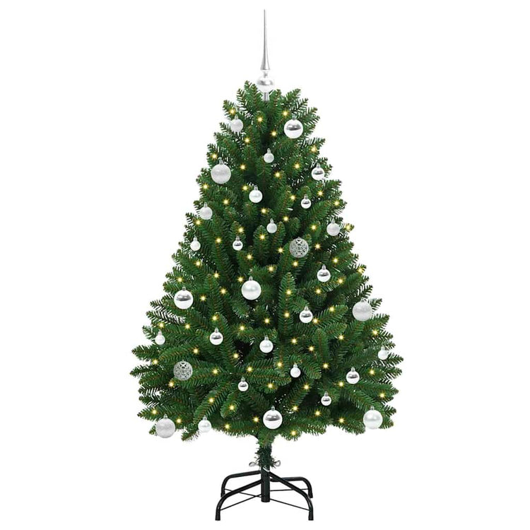 Vidaxx künstlicher Weihnachtsbaum mit 150 LED grün, 150 cm PVC und Metall