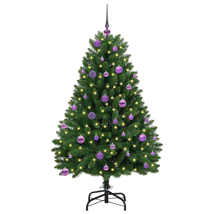 Vidaxx künstlicher Weihnachtsbaum mit 150 LED grün, 150 cm PVC und Metall