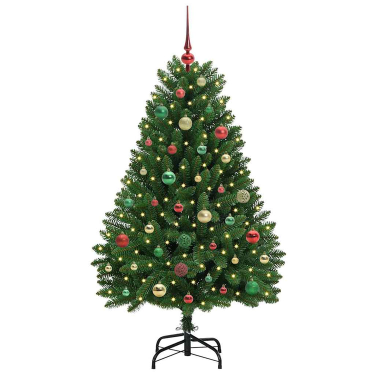 Vidaxx künstlicher Weihnachtsbaum mit 150 LED grün, 150 cm PVC und Metall