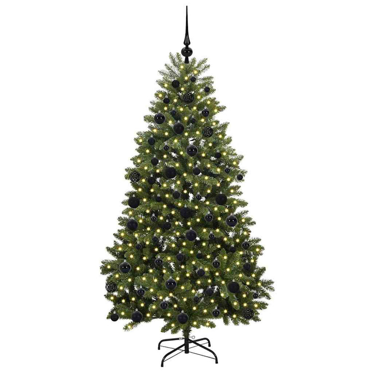 Vidaxx künstlicher Weihnachtsbaum mit 300 LED grün 180 cm PVC und Metall