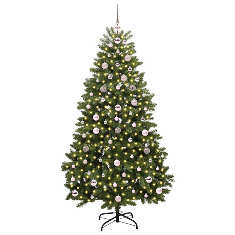 Vidaxx künstlicher Weihnachtsbaum mit 300 LED grün 180 cm PVC und Metall