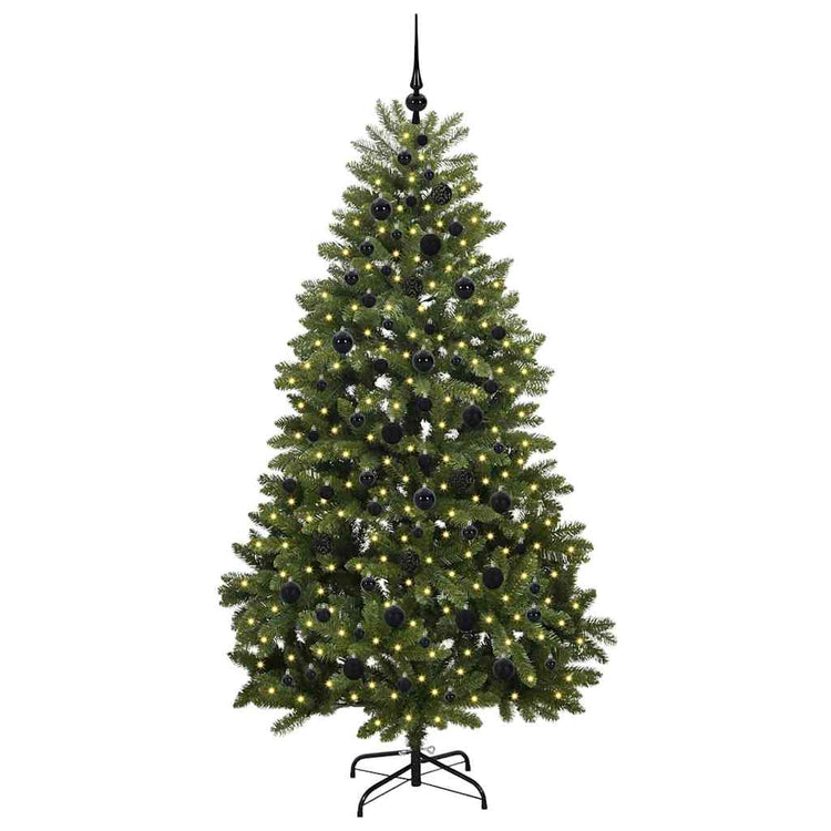 Vidaxx künstlicher Weihnachtsbaum mit 300 LED grün, 210 cm PVC und Metall