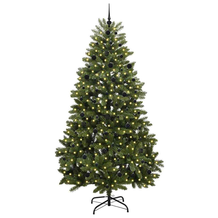 Vidaxx künstlicher Weihnachtsbaum mit 300 LED grün, 240 cm PVC und Metall