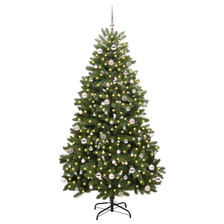 Vidaxx künstlicher Weihnachtsbaum mit 300 LED grün, 240 cm PVC und Metall