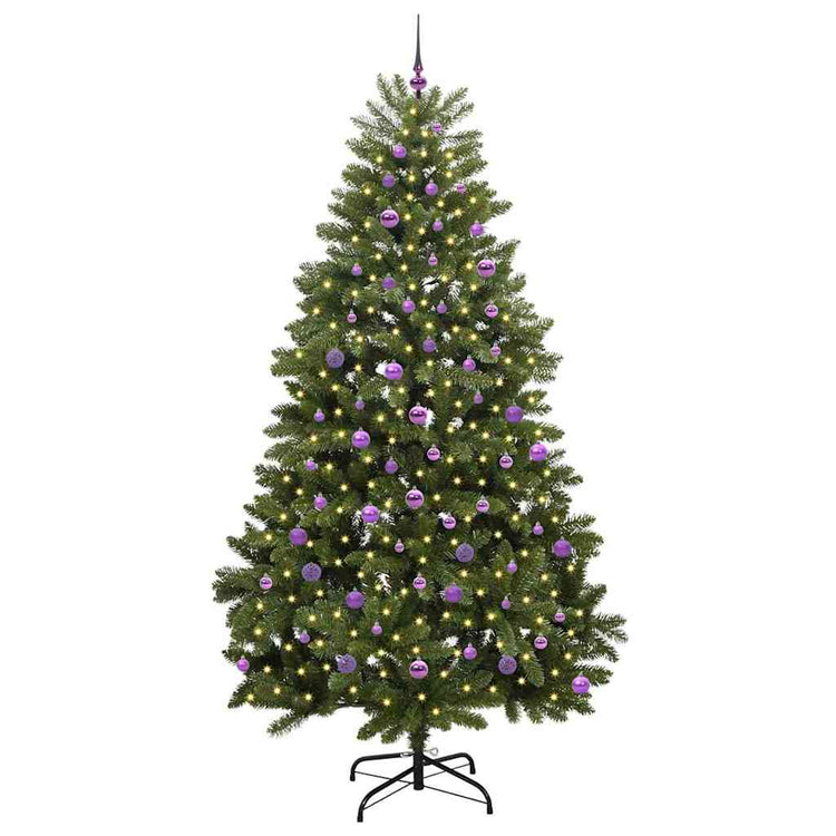 Vidaxx künstlicher Weihnachtsbaum mit 300 LED grün, 240 cm PVC und Metall