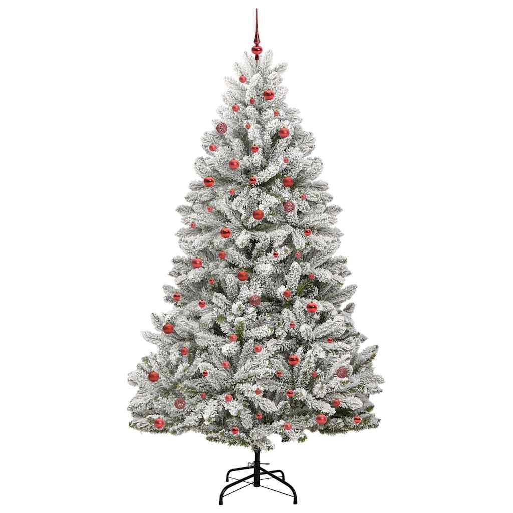 Vidaxx künstlicher Weihnachtsbaum mit 300 LED grün und weiß, 270 cm PVC und Metall